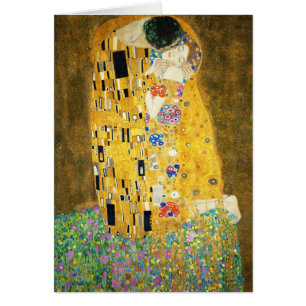 Gustav Klimt The Kiss Vintage Art Nouveau Painting