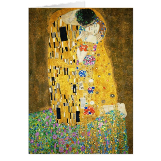 Gustav Klimt The Kiss Vintage Art Nouveau Painting (Front)