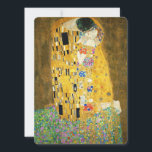 Gustav Klimt The Kiss Vintage Art Nouveau Painting<br><div class="desc">Gustav Klimt The Kiss Vintage Art Nouveau Painting The Kiss (In German: Der Kuss) was painted by the Austrian Symbolist painter Gustav Klimt between 1907 and 1908, the highpoint of his Golden Period, when he painted a number of works in a similar gilded style. The painting is widely considered a...</div>