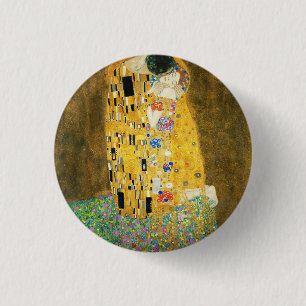 Gustav Klimt The Kiss Vintage Art Nouveau Painting 3 Cm Round Badge