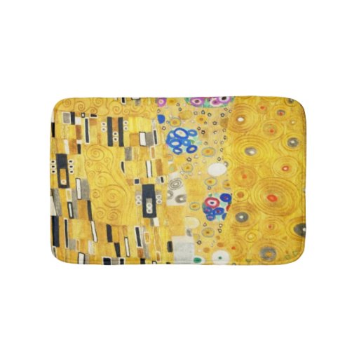 Image of Gustav Klimt The Kiss Vintage Art Nouveau Painting Bath Mat