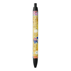 Gustav Klimt The Kiss Vintage Art Nouveau Painting Black Ink Pen