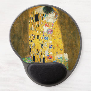 Gustav Klimt The Kiss Vintage Art Nouveau Painting Gel Mouse Mat