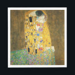 Gustav Klimt The Kiss Vintage Art Nouveau Painting Napkin<br><div class="desc">Gustav Klimt The Kiss Vintage Art Nouveau Painting The Kiss (In German: Der Kuss) was painted by the Austrian Symbolist painter Gustav Klimt between 1907 and 1908, the highpoint of his Golden Period, when he painted a number of works in a similar gilded style. The painting is widely considered a...</div>