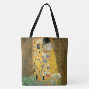Gustav Klimt The Kiss Vintage Art Nouveau Painting Tote Bag