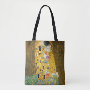 Gustav Klimt The Kiss Vintage Art Nouveau Painting Tote Bag