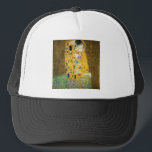 Gustav Klimt The Kiss Vintage Art Nouveau Painting Trucker Hat<br><div class="desc">Gustav Klimt The Kiss Vintage Art Nouveau Painting The Kiss (In German: Der Kuss) was painted by the Austrian Symbolist painter Gustav Klimt between 1907 and 1908, the highpoint of his Golden Period, when he painted a number of works in a similar gilded style. The painting is widely considered a...</div>