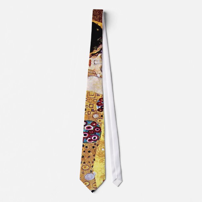 Gustav Klimt - The Kiss - Vintage Art Nouveau Tie (Front)
