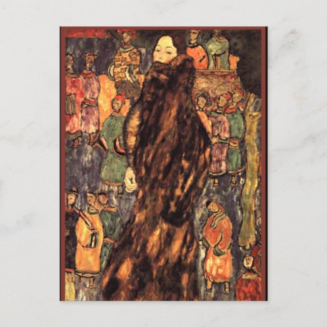 Gustav Klimt - The Polecat Fur Postcard (Front)
