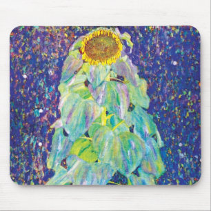 Gustav Klimt - The Sunflower Fine Art Painting Mouse Mat