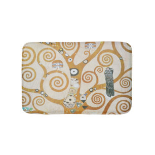Gustav Klimt The Tree Of Life Art Nouveau Bath Mat