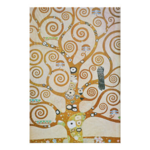 Gustav Klimt The Tree Of Life Art Nouveau Poster