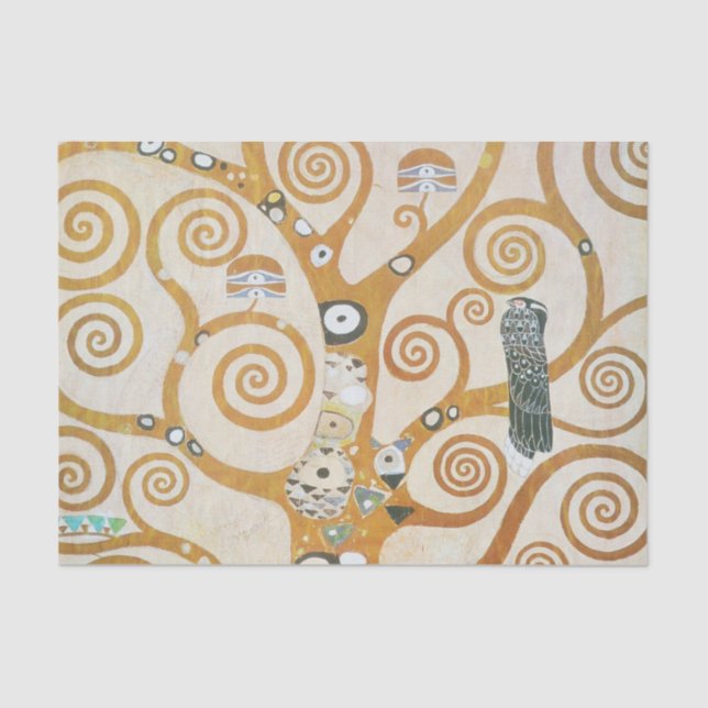 Gustav Klimt The Tree Of Life Art Nouveau Tissue Paper (Front)