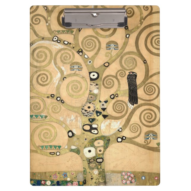 Gustav Klimt - The Tree of Life, Stoclet Frieze Clipboard (Front)