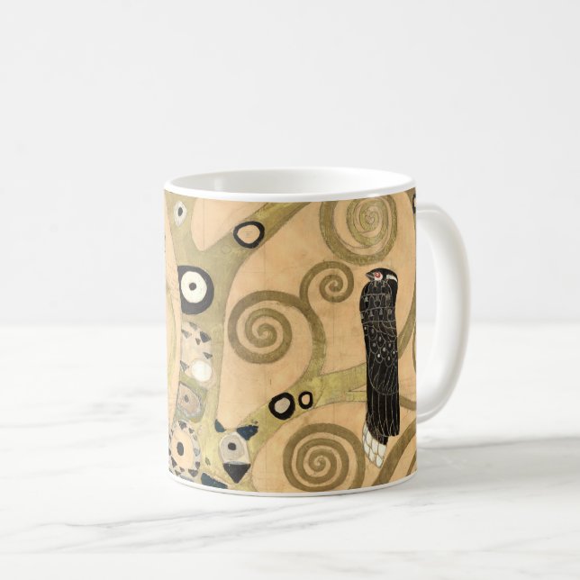 Gustav Klimt - The Tree of Life, Stoclet Frieze Coffee Mug (Front Right)