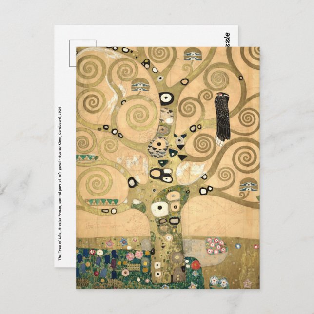 Gustav Klimt - The Tree of Life, Stoclet Frieze Postcard (Front/Back)