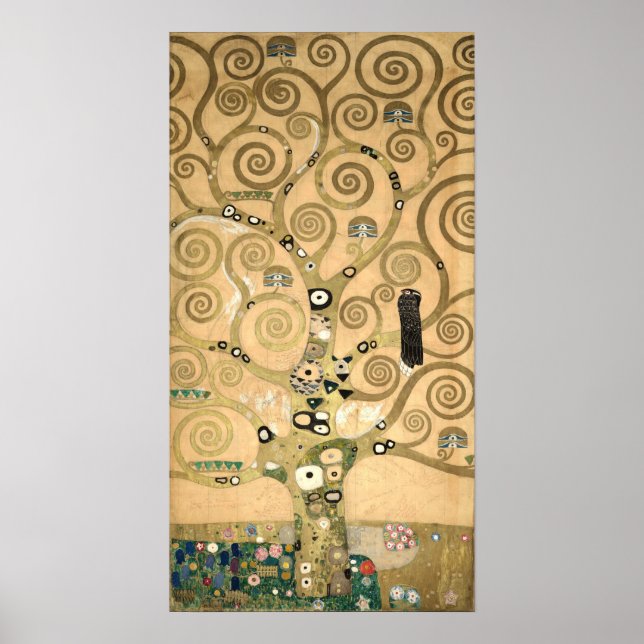 Gustav Klimt - The Tree of Life, Stoclet Frieze Poster (Front)