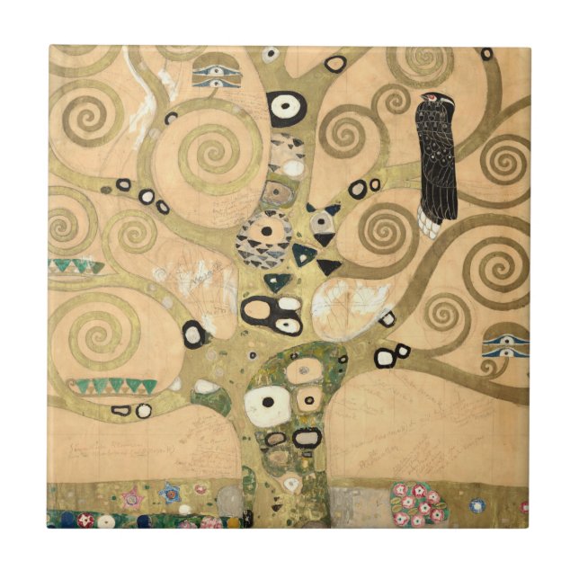 Gustav Klimt - The Tree of Life, Stoclet Frieze Tile (Front)