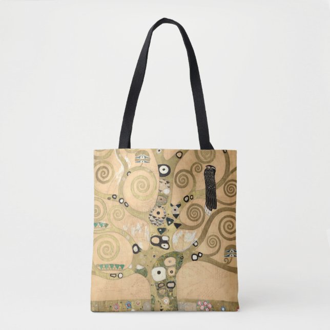 Gustav Klimt - The Tree of Life, Stoclet Frieze Tote Bag (Front)