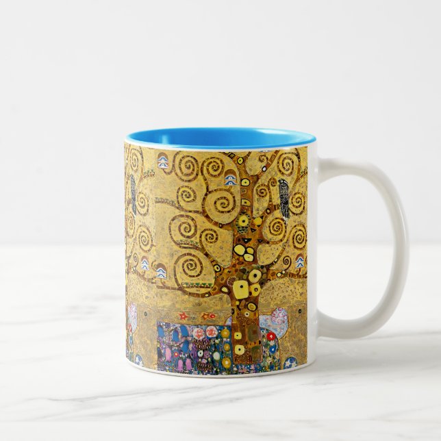 Gustav Klimt , The Tree of Life Two-Tone Coffee Mug (Right)