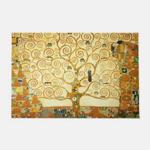 Gustav Klimt The Tree Of Life Vintage Art Nouveau Doormat