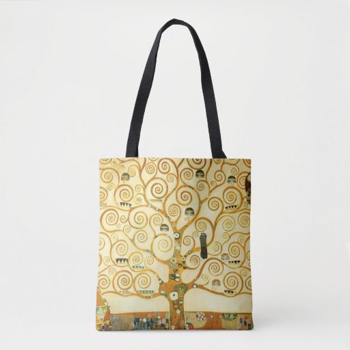 Image of Gustav Klimt The Tree Of Life Vintage Art Nouveau Tote Bag