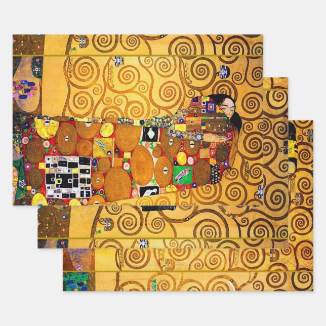 Gustav Klimt, The Tree of Life Wrapping Paper Sheet (Set)