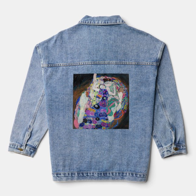 Gustav Klimt - The Virgin Denim Jacket (Back)