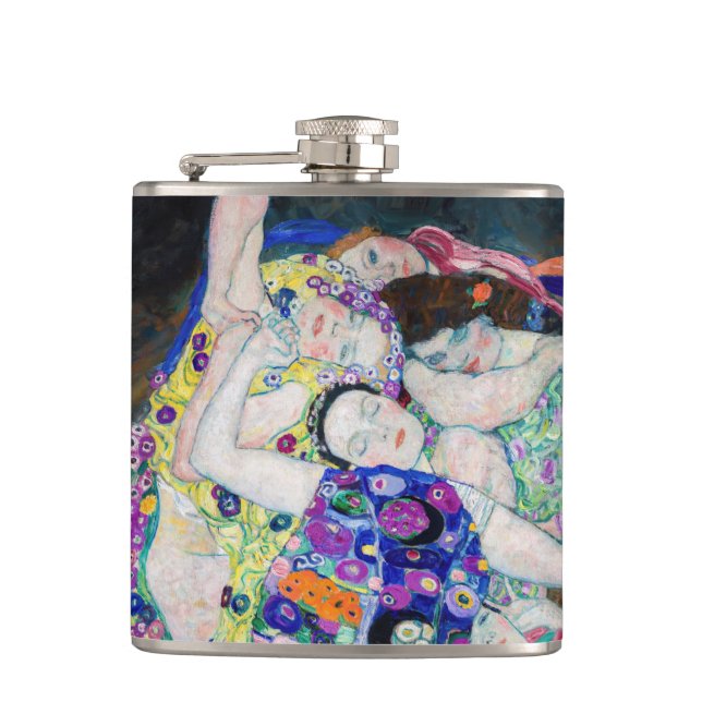 Gustav Klimt - The Virgin Hip Flask (Front)