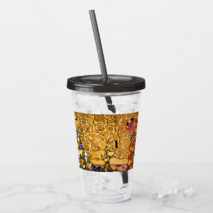 Gustav Klimt Tree of Life Acrylic Tumbler
