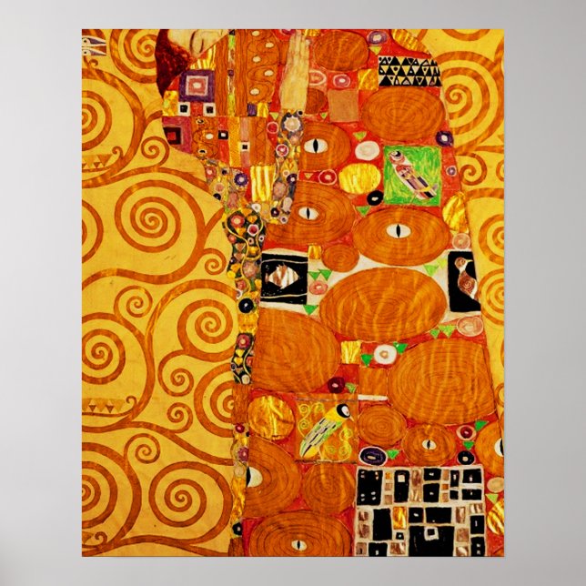 Gustav Klimt Tree of Life Art Nouveau Poster (Front)