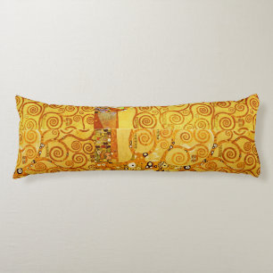Gustav Klimt Tree of Life: Art Nouveau Symbolist Body Cushion