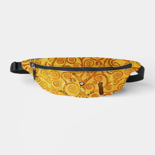 Gustav Klimt Tree of Life: Art Nouveau Symbolist Bum Bags