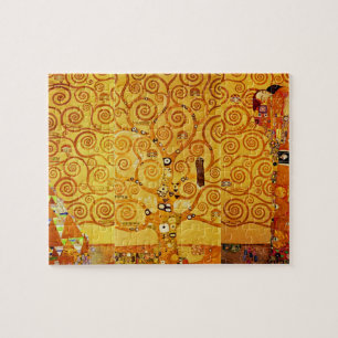 Gustav Klimt Tree of Life: Art Nouveau Symbolist Jigsaw Puzzle