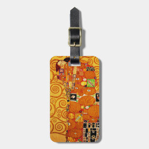Gustav Klimt Tree of Life: Art Nouveau Symbolist Luggage Tag
