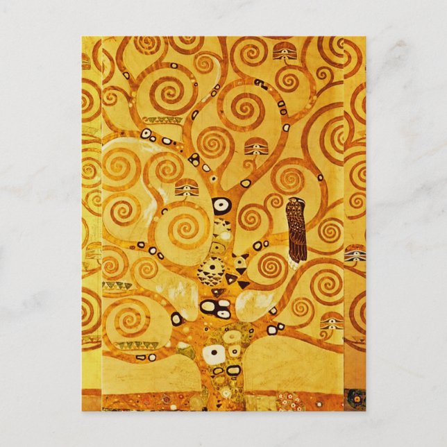 Gustav Klimt Tree of Life: Art Nouveau Symbolist Postcard (Front)