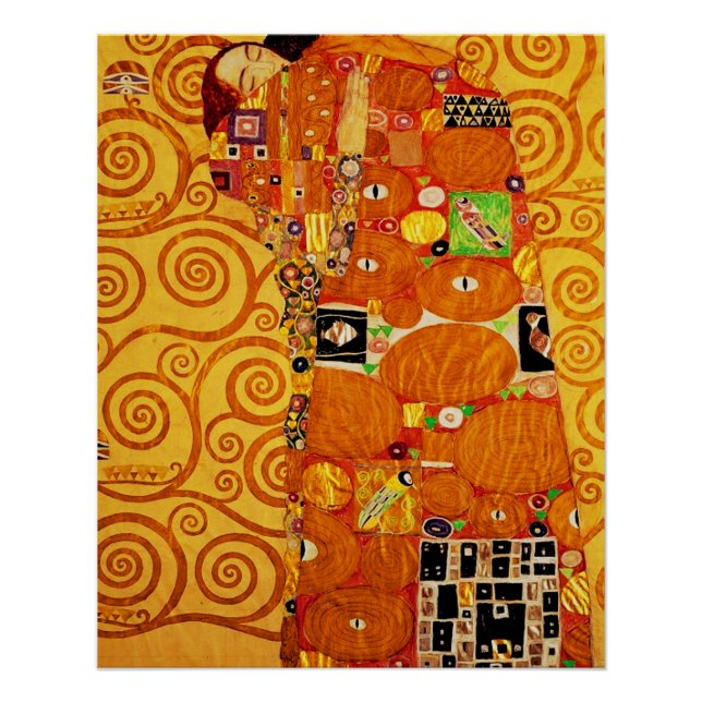 Gustav Klimt Tree of Life: Art Nouveau Symbolist Poster (Front)