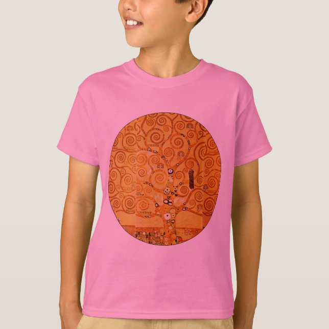 Gustav Klimt Tree of Life: Art Nouveau Symbolist T-Shirt (Front)