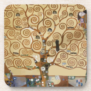 Gustav Klimt Tree Of Life Coaster