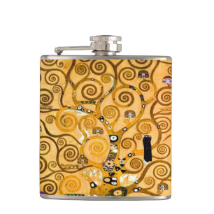 Gustav Klimt Tree of Life Hip Flask
