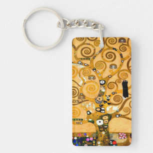 Gustav Klimt Tree of Life Key Ring