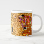 Gustav Klimt Tree of Life Large Coffee Mug<br><div class="desc">Coffee Mug featuring Gustav Klimt’s mural The Tree of Life,  The Stoclet Frieze (1905-1911). It consists of three mosaics: The Expectation,  Knight,  and The Embrace. A beautiful woman,  a golden tree,  and two lovers in an embrace are depicted. A wonderful gift for fans of Art Nouveau and Austrian art.</div>