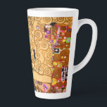 Gustav Klimt Tree of Life Latte Mug<br><div class="desc">Latte Mug featuring Gustav Klimt’s mural The Tree of Life,  The Stoclet Frieze (1905-1911). It consists of three mosaics: The Expectation,  Knight,  and The Embrace. A beautiful woman,  a golden tree,  and two lovers in an embrace are depicted. A wonderful gift for fans of Art Nouveau and Austrian art.</div>