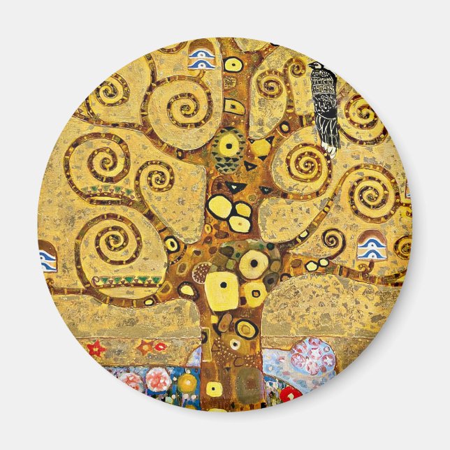 Gustav Klimt , "Tree of life" Magnet (Front)