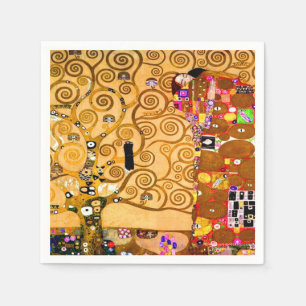 Gustav Klimt Tree of Life Napkin