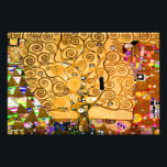 Gustav Klimt Tree of Life Photo Print<br><div class="desc">Photo Print featuring Gustav Klimt’s mural The Tree of Life,  The Stoclet Frieze (1905-1911). It consists of three mosaics: The Expectation,  Knight,  and The Embrace. A beautiful woman,  a golden tree,  and two lovers in an embrace are depicted. A wonderful gift for fans of Art Nouveau and Austrian art.</div>