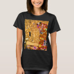 Gustav Klimt Tree of Life T-Shirt<br><div class="desc">T-Shirt featuring Gustav Klimt’s mural The Tree of Life,  The Stoclet Frieze (1905-1911). It consists of three mosaics: The Expectation,  Knight,  and The Embrace. A beautiful woman,  a golden tree,  and two lovers in an embrace are depicted. A wonderful gift for fans of Art Nouveau and Austrian art.</div>