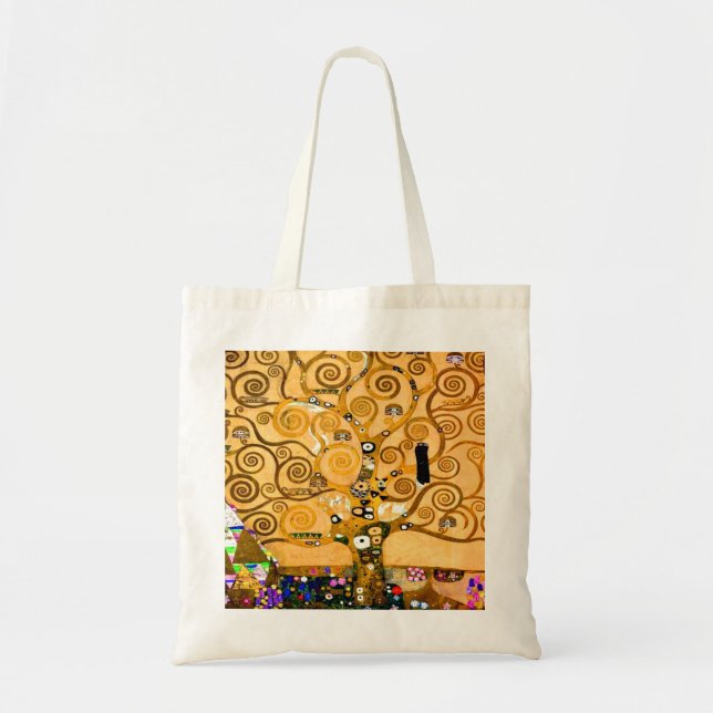 Gustav Klimt Tree of Life Tote Bag (Front)