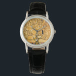 Gustav Klimt Tree of Life Watch<br><div class="desc">Watch featuring Gustav Klimt’s mural The Tree of Life,  The Stoclet Frieze (1905-1911). It consists of three mosaics: The Expectation,  Knight,  and The Embrace. A beautiful woman,  a golden tree,  and two lovers in an embrace are depicted. A wonderful gift for fans of Art Nouveau and Austrian art.</div>