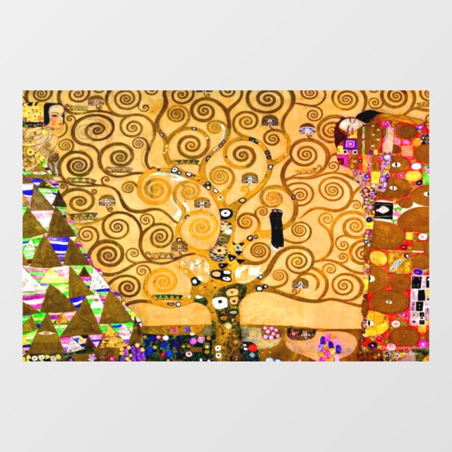 Gustav Klimt Tree of Life Window Cling (Sheet)